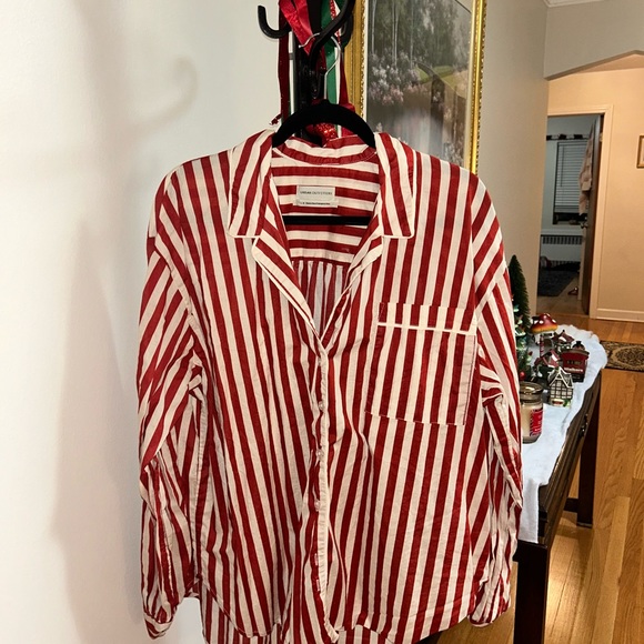 Urban Outfitters Tops - Urban Outfitters red and white striped button up.